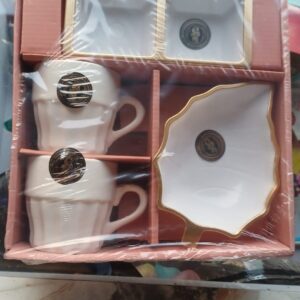 PACIFIC 4 Pcs Snack Set (2 Cups + Platter + Chatni Bowl)