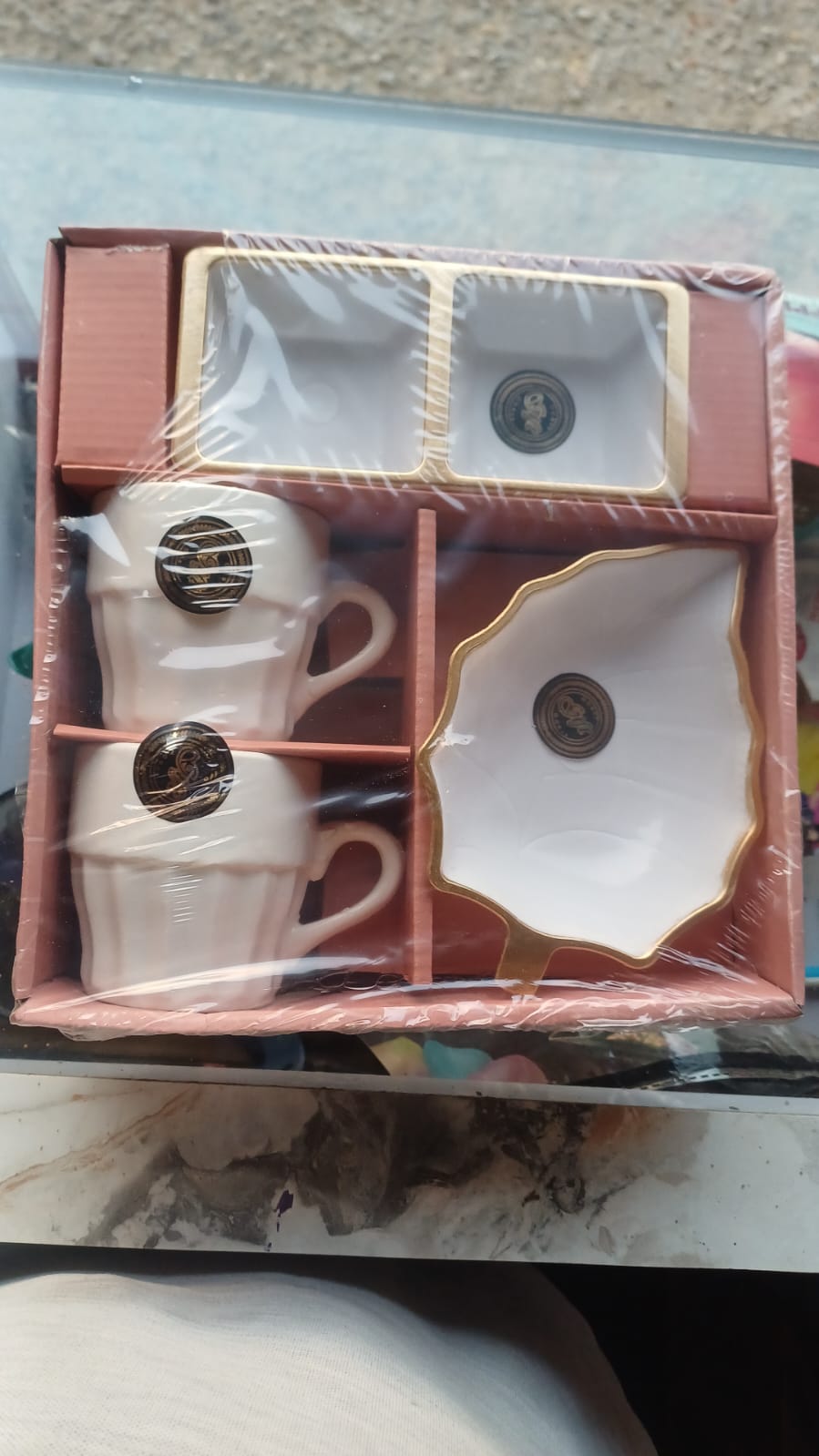 PACIFIC 4 Pcs Snack Set (2 Cups + Platter + Chatni Bowl)