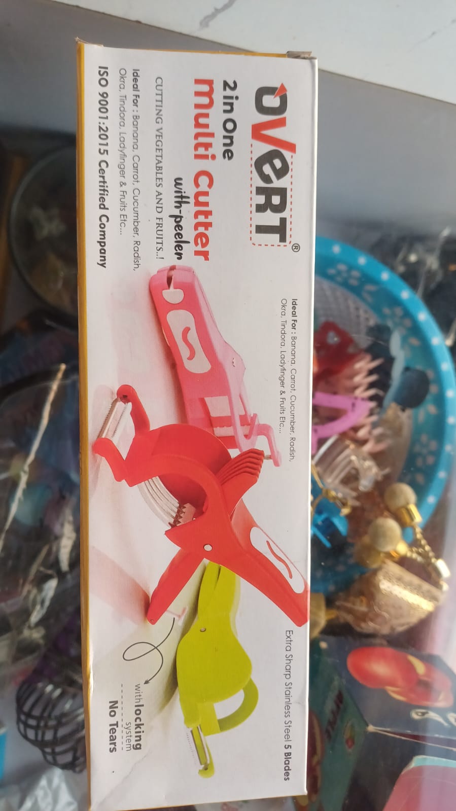 OVERT 2-in-1 Multi Cutter with Peeler (5 Blade)