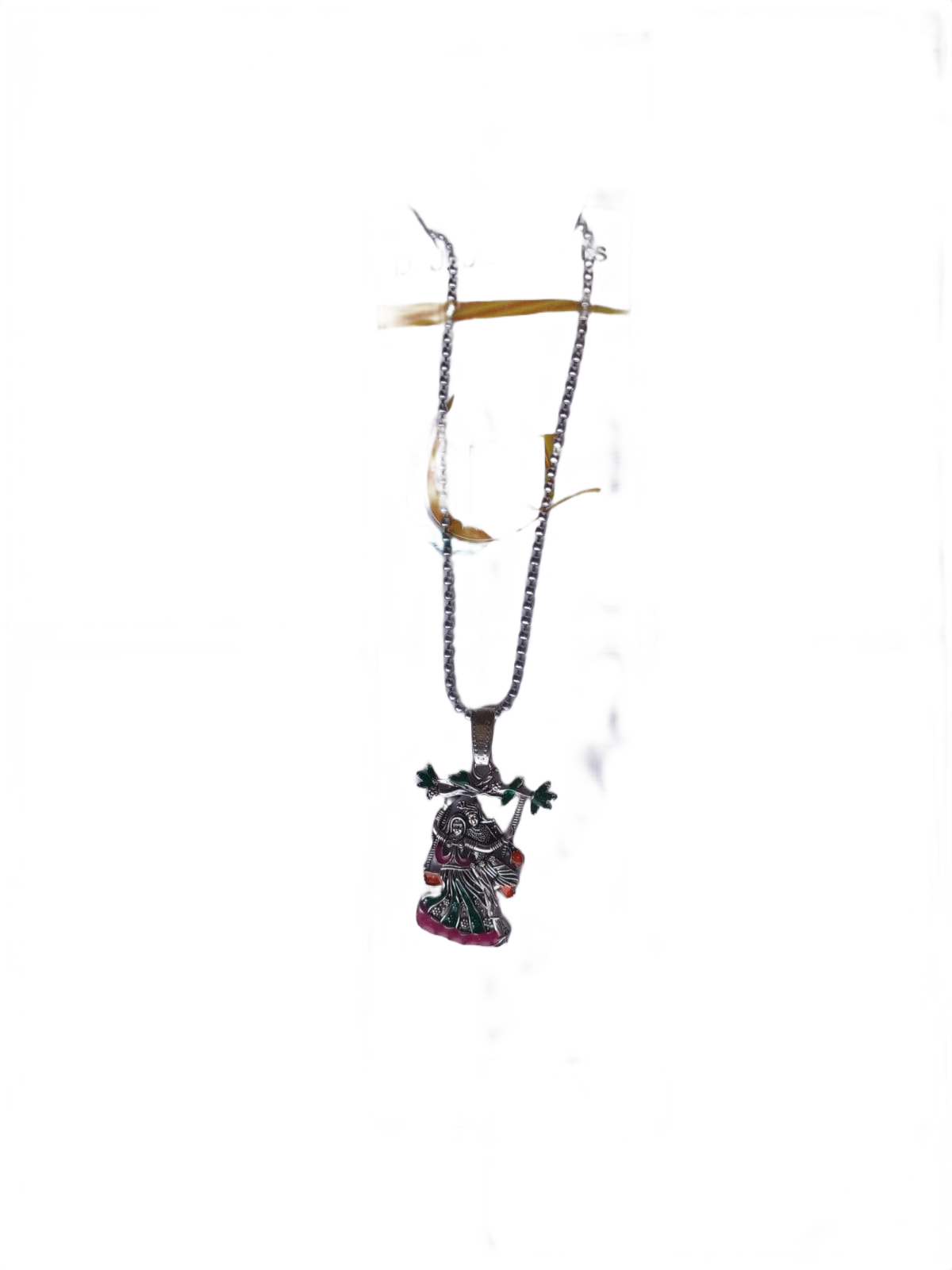 Radha Krishna Pendant Chain
