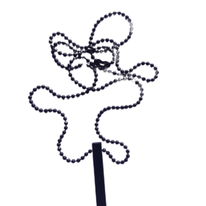 Black Beaded Minimal Chain