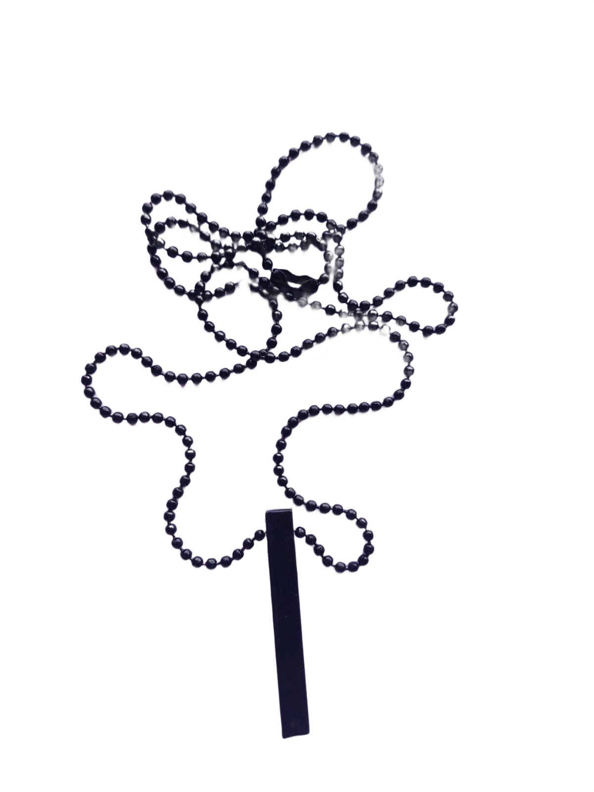 Black Beaded Minimal Chain