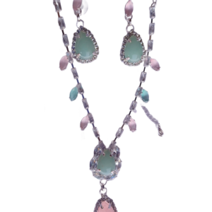 Pastel Crystal Necklace Set