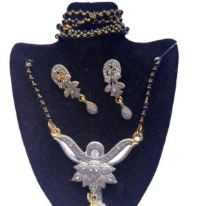 Lotus Pendant Mangalsutra Set