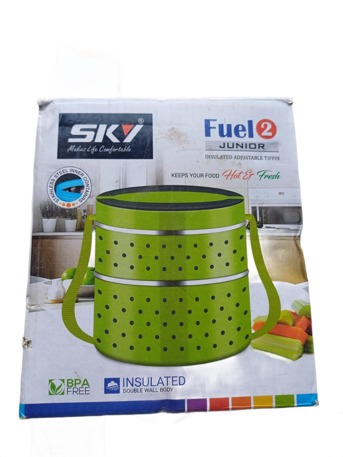 2 Junior Insulated Tiffin