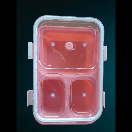 Compartment Lunch Box (Pink)