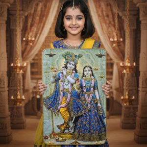Radha Krishna Divine Wall Hanging / Photo