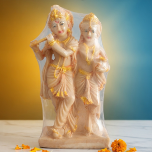 Radha Krishna Marble Finish Statue