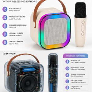 Karaoke Speaker with Wireless Microphone
