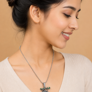 Radha Krishna Pendant Chain