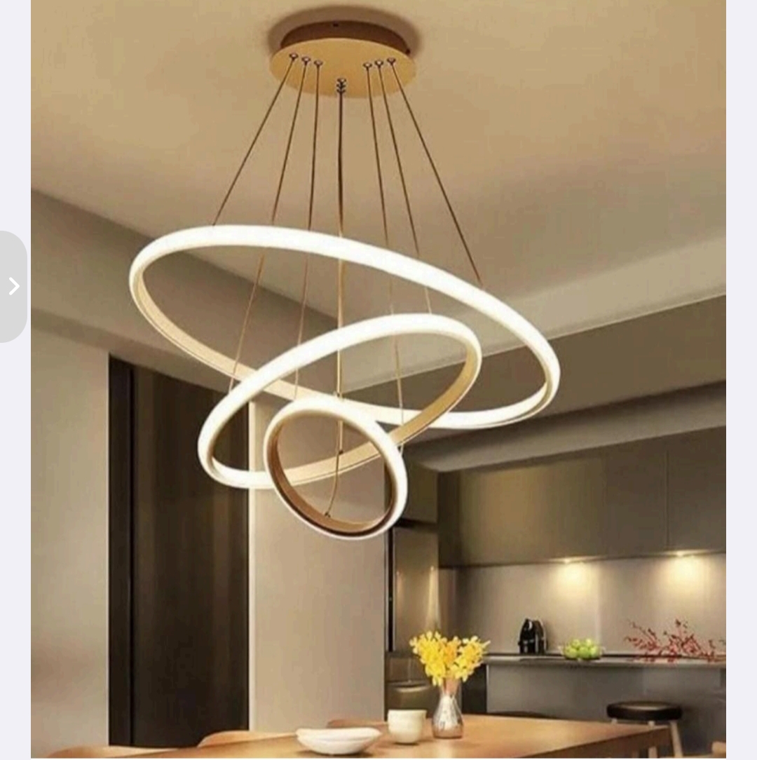 Modern Orbit LED Ring Chandelier - Image 3