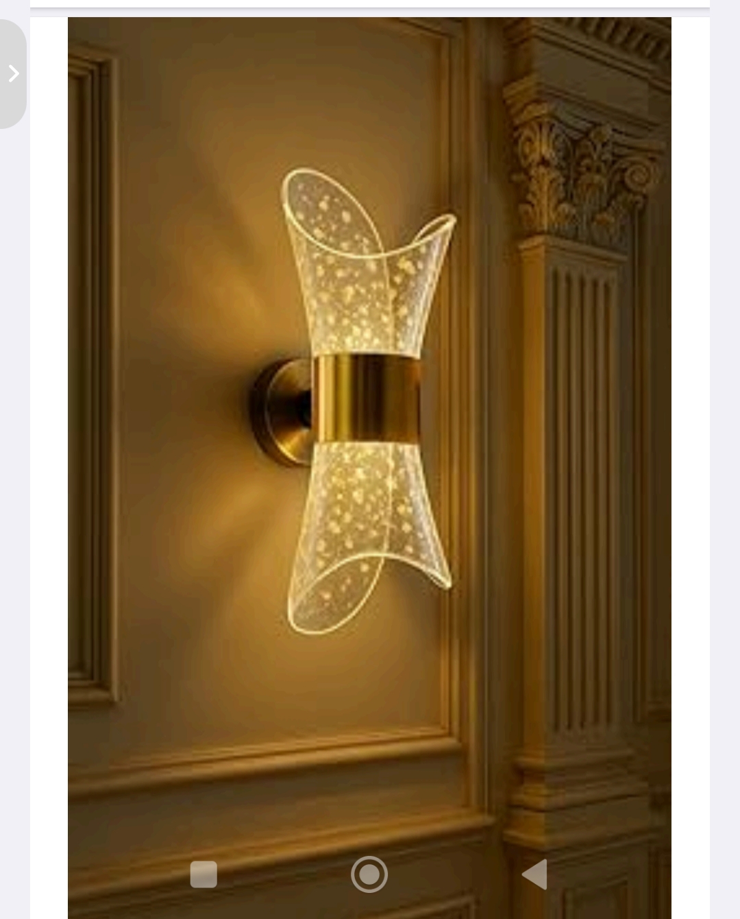 Luxury Wave Crystal Wall Light - Image 2