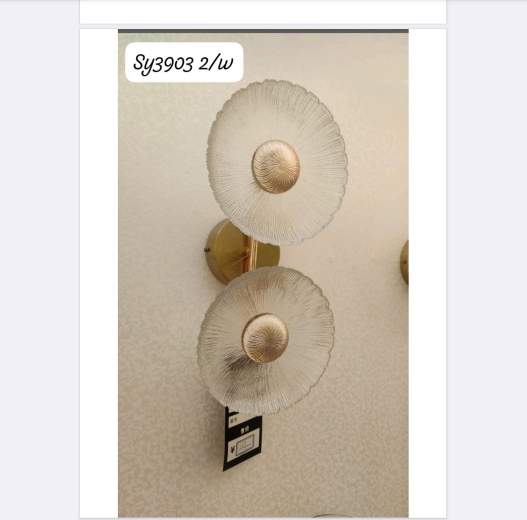 Luxury Dual Disc Designer Wall Light - Image 2